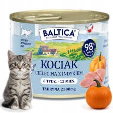 BALTICA KITTEN CIELĘCINA Z INDYKIEM 185G