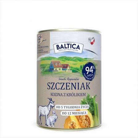 Baltica Smaki Regionów – Kozina z królikiem (SZCZENIAK) 400 g