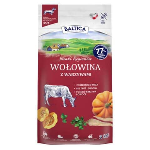 Baltica Smaki Regionów – Wołowina Z Warzywami XS/S 3 kg