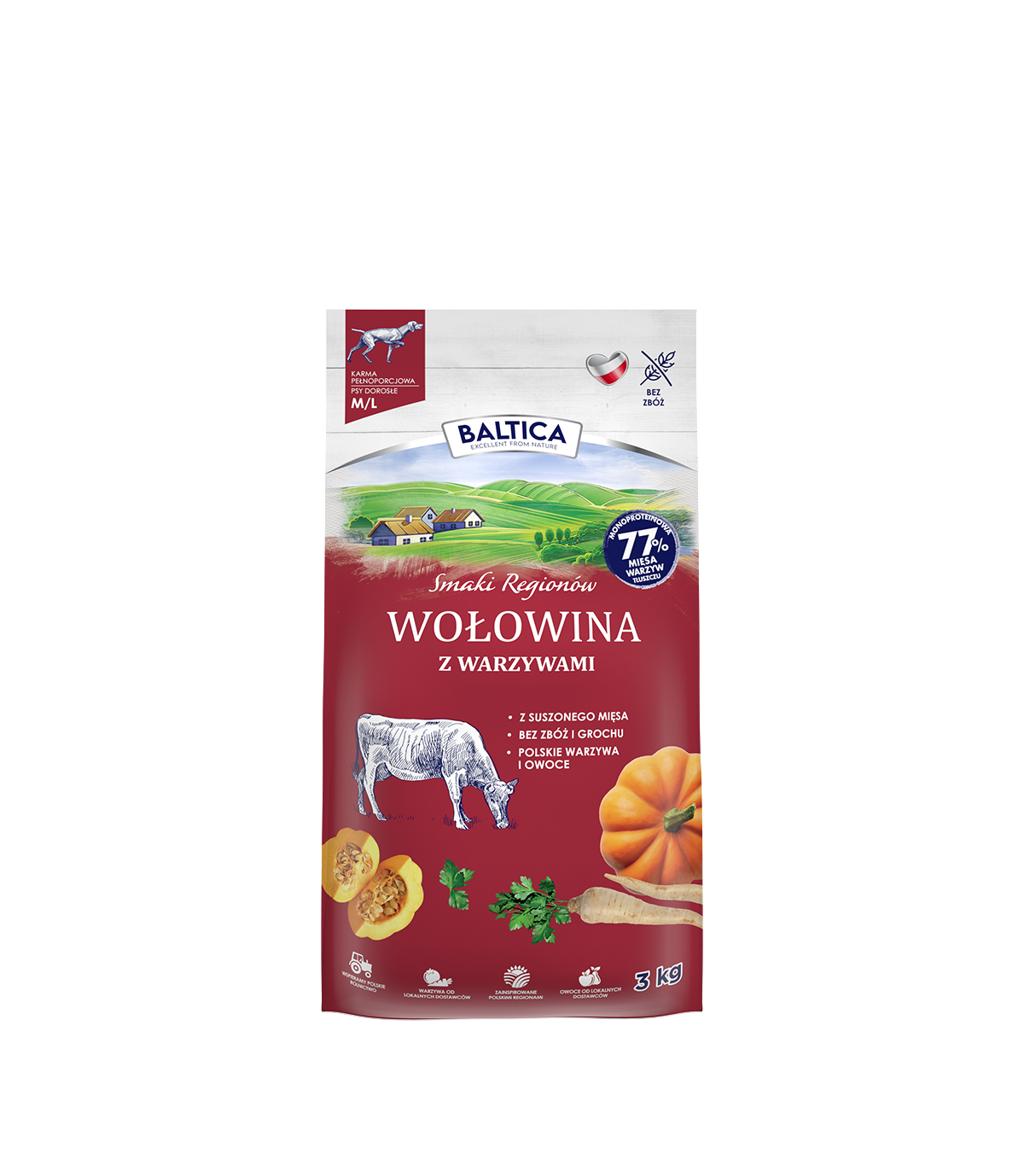 Baltica Smaki Regionów – Wołowina Z Warzywami M/L 3 kg