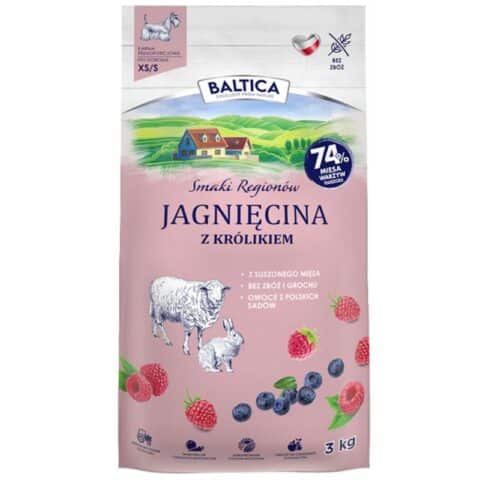 Baltica Smaki Regionów – Jagnięcina Z Królikiem XS/S 3 kg