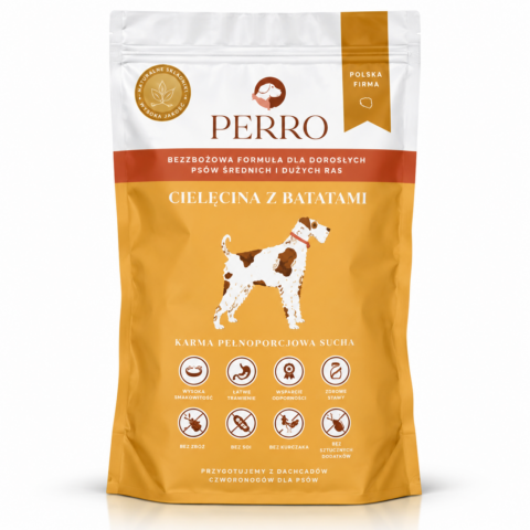 PERRO Cielęcina z batatami 1 kg M/L
