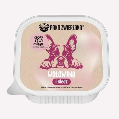 Paka Zwierzaka Wołowina i Śledź 150 g