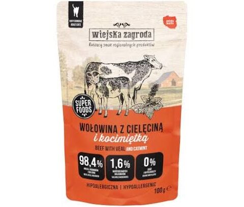 Wiejska Zagroda Pasztet Wołowina z cielęciną i kocimiętką 100 g