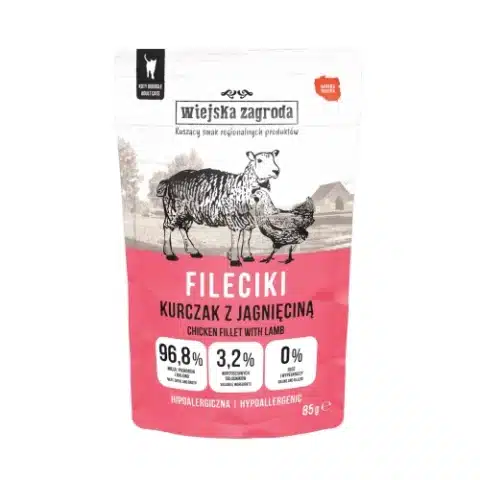 Wiejska Zagroda Fileciki Kurczak z jagnięciną 85 g