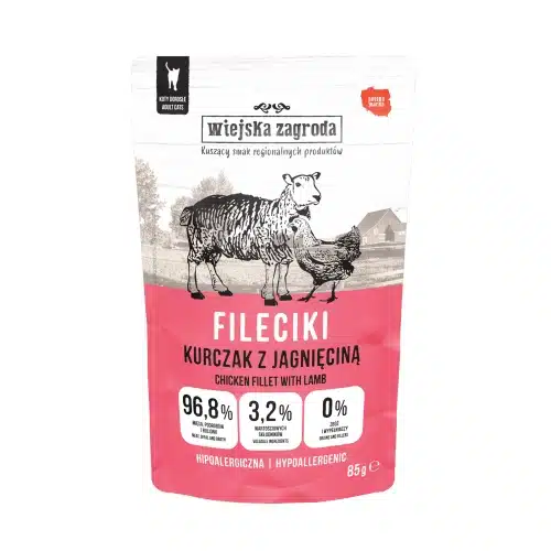 Wiejska Zagroda Fileciki Kurczak z jagnięciną 85 g